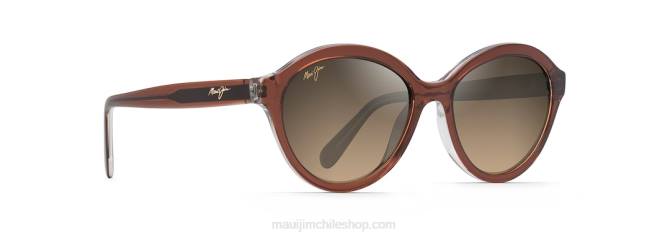 4DRP257 marrón con interior de cristal/bronce hcl mariana gafas de sol polarizadas de moda Maui Jim