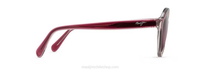 4DRP258 frambuesa con interior de cristal/rosa mariana gafas de sol polarizadas de moda Maui Jim