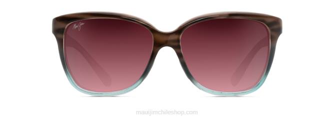 4DRP283 arenisca con azul/rosa gafas de sol de moda polarizadas con estrellas de mar Maui Jim