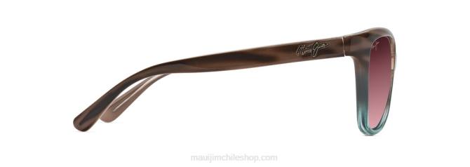 4DRP283 arenisca con azul/rosa gafas de sol de moda polarizadas con estrellas de mar Maui Jim