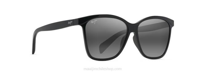 4DRP29 negro brillante/gris neutro anteojos de sol de moda polarizados sol líquido Maui Jim