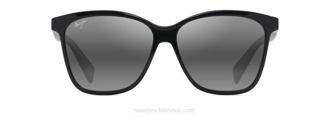 4DRP29 negro brillante/gris neutro anteojos de sol de moda polarizados sol líquido Maui Jim