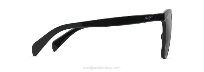 4DRP29 negro brillante/gris neutro anteojos de sol de moda polarizados sol líquido Maui Jim