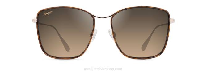 4DRP2 tortuga oscuro con oro/bronce hcl gafas de sol de moda polarizadas tiger lily Maui Jim