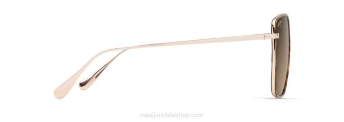 4DRP2 tortuga oscuro con oro/bronce hcl gafas de sol de moda polarizadas tiger lily Maui Jim