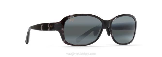 4DRP347 tortuga negra y gris/gris neutro gafas de sol de moda polarizadas con ajuste asiático de koki beach Maui Jim