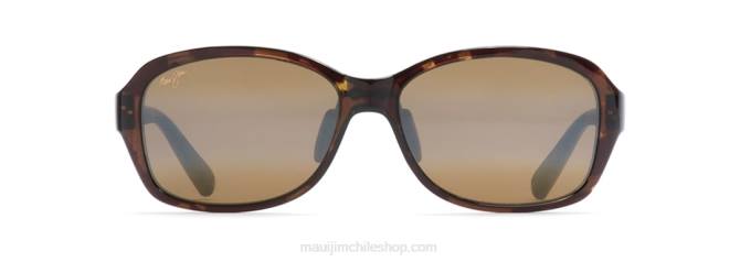 4DRP348 tortuga verde oliva/bronce hcl gafas de sol de moda polarizadas con ajuste asiático de koki beach Maui Jim