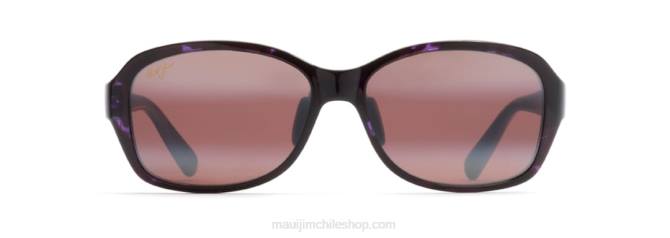 4DRP349 tortuga morada/rosa gafas de sol de moda polarizadas con ajuste asiático de koki beach Maui Jim