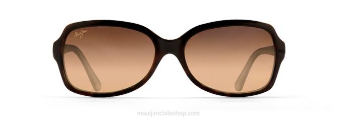 4DRP411 tortuga con azul pavo real/bronce hcl gafas de sol de moda polarizadas con rotura de nube Maui Jim