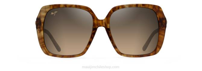 4DRP74 tigre caramelo/bronce hcl gafas de sol de moda polarizadas junto a la piscina Maui Jim