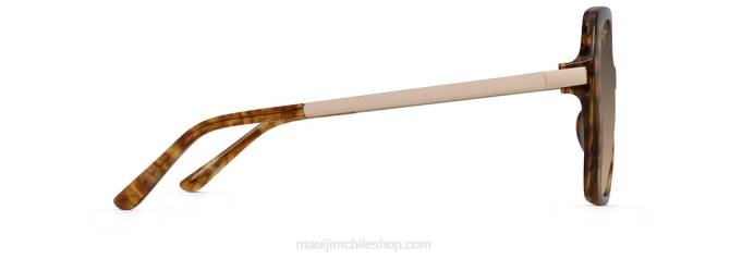 4DRP74 tigre caramelo/bronce hcl gafas de sol de moda polarizadas junto a la piscina Maui Jim