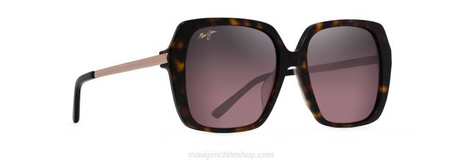 4DRP75 tortuga/rosa gafas de sol de moda polarizadas junto a la piscina Maui Jim