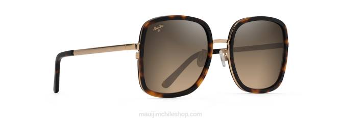 4DRP80 tortuga con oro brillante/bronce hcl gafas de sol de moda polarizadas pua Maui Jim