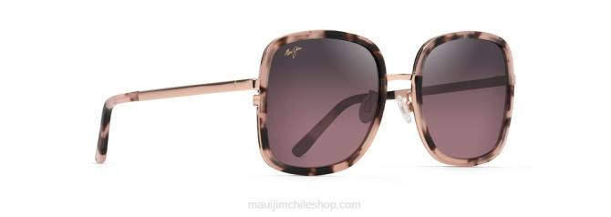 4DRP81 tortuga rosa con oro rosa/rosa gafas de sol de moda polarizadas pua Maui Jim