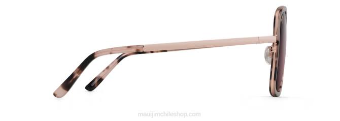4DRP81 tortuga rosa con oro rosa/rosa gafas de sol de moda polarizadas pua Maui Jim