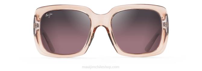 4DRP95 rosa transparente/rosa gafas de sol de moda polarizadas de dos pasos Maui Jim
