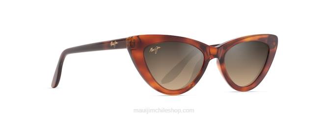 4DRP16 tortuga/hcl bronce gafas de sol cat eye polarizadas lichi Maui Jim