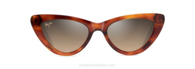 4DRP16 tortuga/hcl bronce gafas de sol cat eye polarizadas lichi Maui Jim