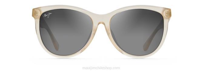 4DRP231 almendra lechosa/gris neutro Glory Glory gafas de sol ojo de gato polarizadas Maui Jim