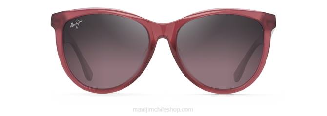 4DRP233 frambuesa lechosa transparente/rosa Glory Glory gafas de sol ojo de gato polarizadas Maui Jim