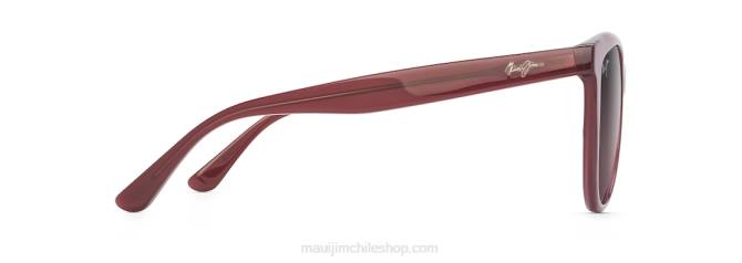 4DRP233 frambuesa lechosa transparente/rosa Glory Glory gafas de sol ojo de gato polarizadas Maui Jim