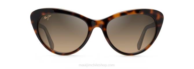 4DRP244 carey oscuro con interior caramelo/bronce hcl gafas de sol ojo de gato polarizadas kalani Maui Jim