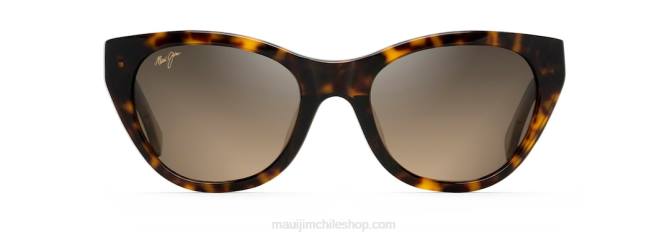 4DRP264 tortuga con varillas tan transparentes/hcl bronce lentes de sol ojo de gato capri polarizados Maui Jim