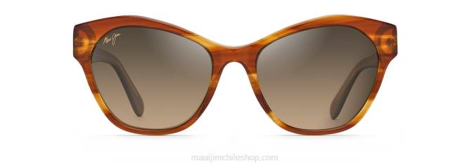 4DRP277 canela con interior almendra/bronce hcl lentes de sol ojo de gato polarizados kila Maui Jim