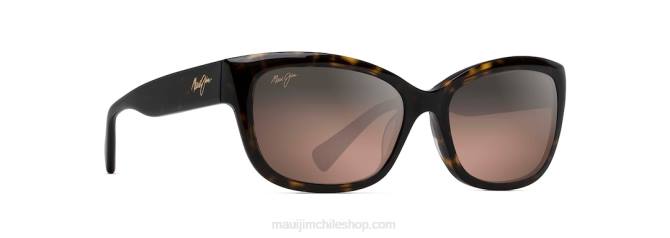 4DRP398 tortuga oscuro/rosa lentes de sol cat eye polarizados plumeria Maui Jim
