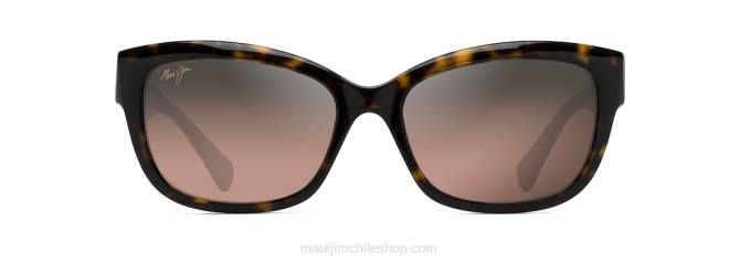 4DRP398 tortuga oscuro/rosa lentes de sol cat eye polarizados plumeria Maui Jim