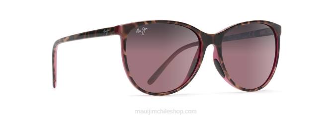 4DRP403 tortuga con frambuesa/rosa lentes de sol ojo de gato polarizados océano Maui Jim