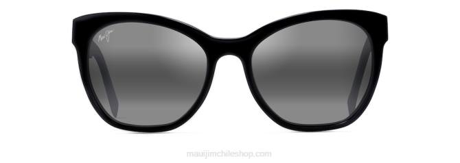 4DRP44 negro brillante/gris neutro lentes de sol ojo de gato polarizados alulu Maui Jim