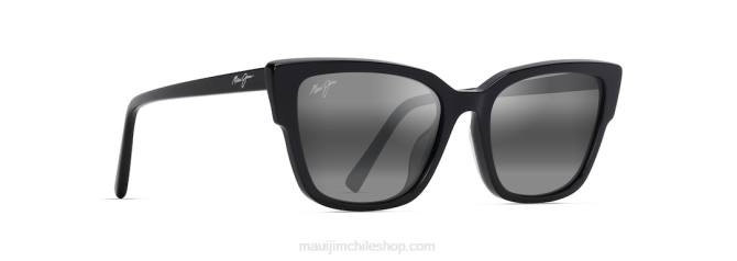 4DRP55 negro brillo/gris neutro lentes de sol estilo ojo de gato polarizados kou Maui Jim