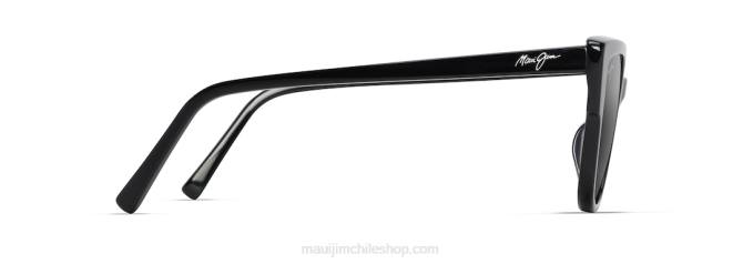 4DRP55 negro brillo/gris neutro lentes de sol estilo ojo de gato polarizados kou Maui Jim