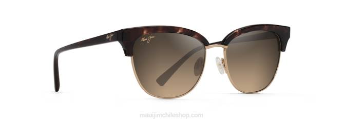 4DRP70 tortuga con oro/hcl bronce lentes de sol ojo de gato polarizados lokelani Maui Jim