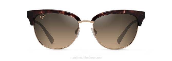 4DRP70 tortuga con oro/hcl bronce lentes de sol ojo de gato polarizados lokelani Maui Jim