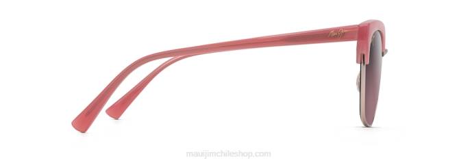 4DRP72 chicle con oro rosa/rosa lentes de sol ojo de gato polarizados lokelani Maui Jim