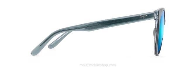 4DRP96 azul acero con cristal/azul hawaii lentes de sol cat eye polarizados mehana Maui Jim