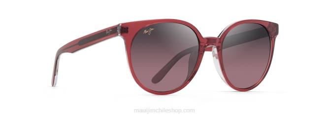 4DRP99 frambuesa con interior de cristal/rosa lentes de sol cat eye polarizados mehana Maui Jim