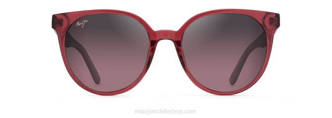 4DRP99 frambuesa con interior de cristal/rosa lentes de sol cat eye polarizados mehana Maui Jim