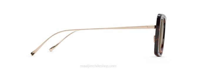 4DRP252 tortuga con oro brillante/bronce hcl gafas de sol de lujo polarizadas a la deriva Maui Jim