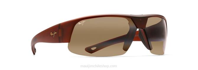 4DRP426 cerveza de raíz mate/bronce hcl lentes de sol con escudo polarizado Maui Jim