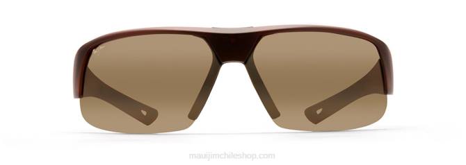 4DRP426 cerveza de raíz mate/bronce hcl lentes de sol con escudo polarizado Maui Jim