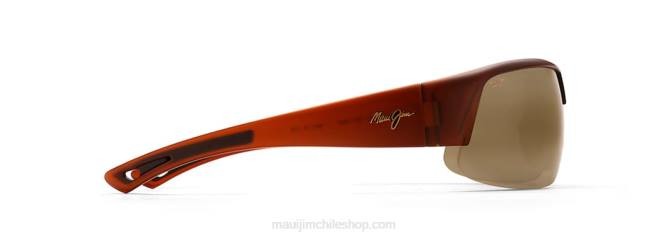 4DRP426 cerveza de raíz mate/bronce hcl lentes de sol con escudo polarizado Maui Jim