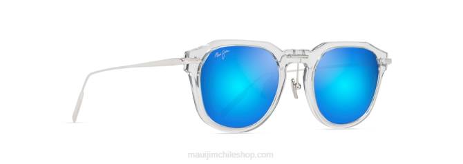 4DRP42 cristal con plata/azul hawaii gafas de sol de lujo polarizadas alika Maui Jim