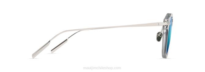 4DRP42 cristal con plata/azul hawaii gafas de sol de lujo polarizadas alika Maui Jim