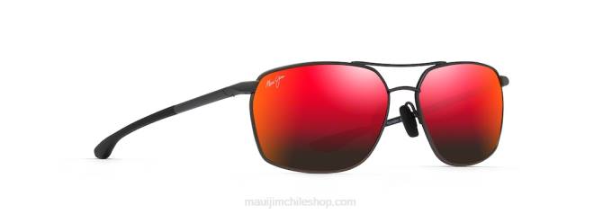 4DRP102 bronce oscuro/lava hawaiana gafas de sol rectangulares polarizadas pu'u kukui Maui Jim
