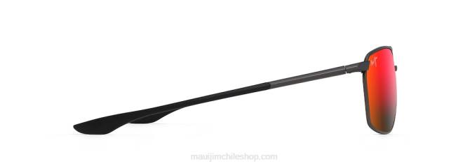 4DRP102 bronce oscuro/lava hawaiana gafas de sol rectangulares polarizadas pu\'u kukui Maui Jim