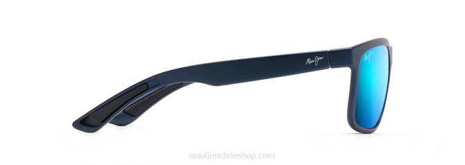 4DRP145 azul mate/azul hawaiano lentes de sol rectangulares polarizados huelo Maui Jim