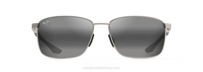 4DRP167 plateado/gris neutro gafas de sol rectangulares polarizadas ka\'ala Maui Jim